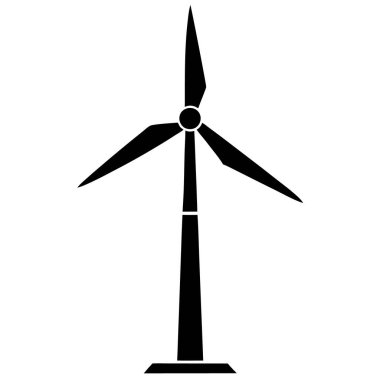 Rüzgar türbini simgesi, basit tarzı