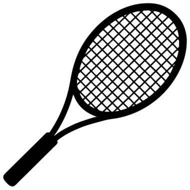 Tenis raketi. Basit resimleme