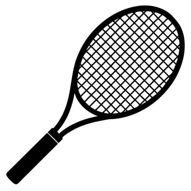 badminton raket simgesi, özet biçimi