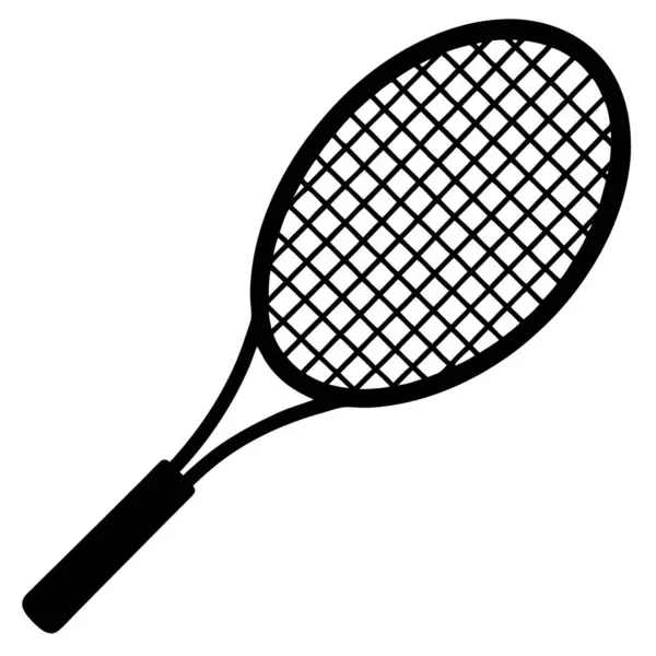 Tenis raketi beyaz arkaplanda izole edildi