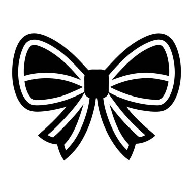 Yay ikonu. Vektör çizimi. beyaz arkaplanda siyah simge izole edildi.