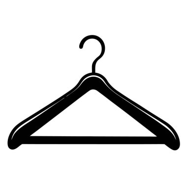 Beyaz bir askının vektör illüstrasyonu