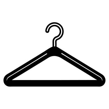 Elbise askısı simgesi, taslak biçimi