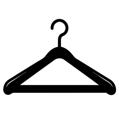 giysi askısı ikon vektör illüstrasyonu
