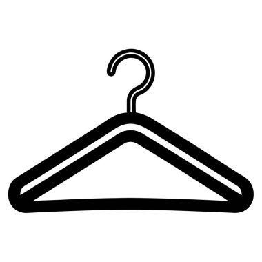 Elbise Askı simgesi vektörü