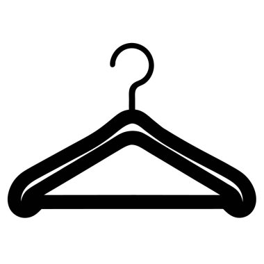 Elbise askısı simgesi, basit biçim