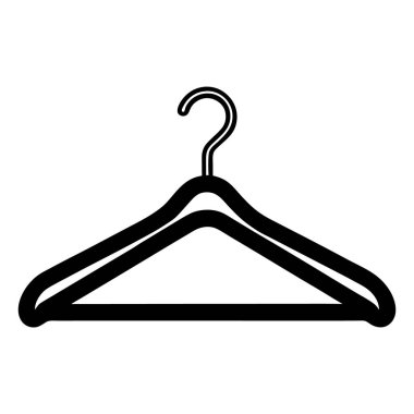 Elbise askısı simgesi, taslak biçimi