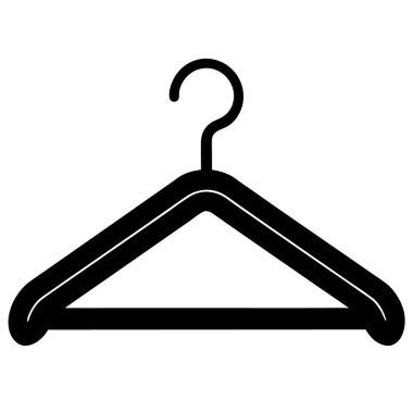 Modern biçim askısı izole edilmiş arkaplan vektörü