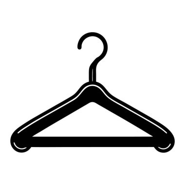 Askı vektör simgesi beyaz arka plan üzerinde