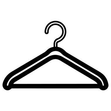Elbise askısı simgesi, taslak biçimi