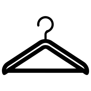 askı vektörü ince çizgi simgesi