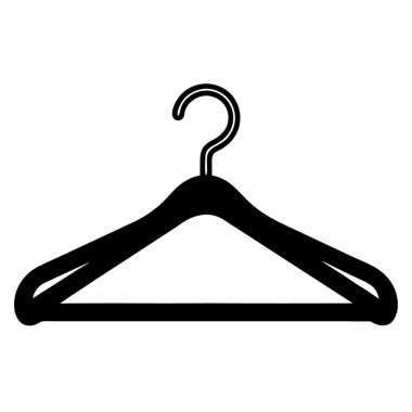 Elbise askısı ikonu. düz dizayn. vektör illüstrasyonu