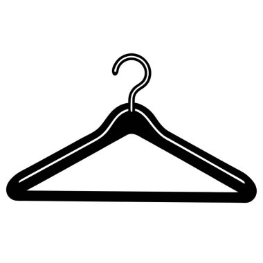 bebek kıyafetleri askısı simgesi, basit stil
