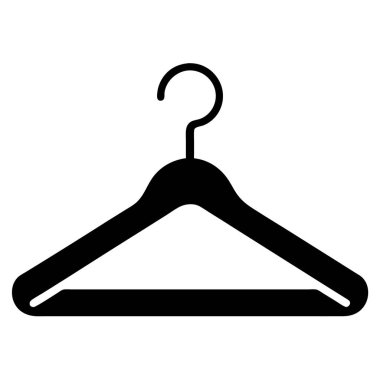 Elbise askısı vektör tasarım simgesi