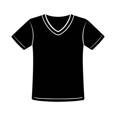 siyah gömlek simgesi, basit biçim