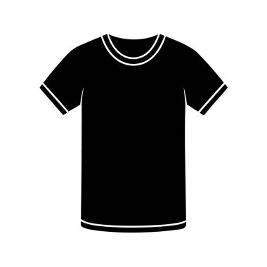 siyah t-shirt simgesi, basit biçim