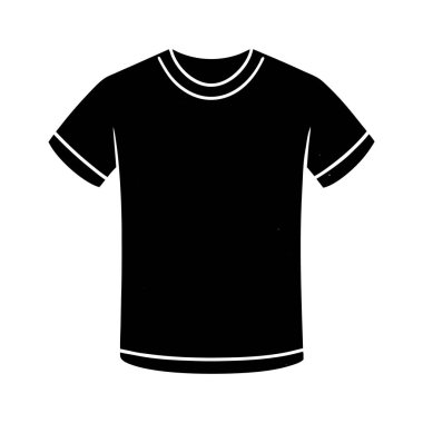 Siyah beyaz tişört. vektör illüstrasyonu
