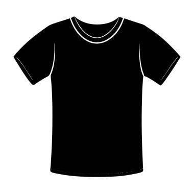 vektör siyah adam t-shirt model vektörü