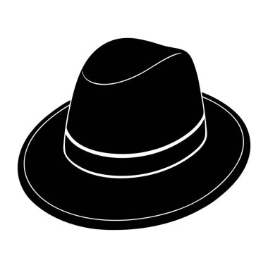 Şapka ikonu. hat vektör simgesinin özet çizimi