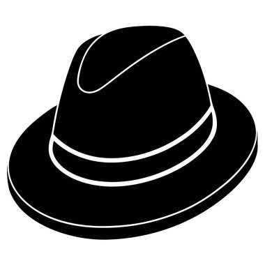 vektör, şapka, beyaz arkaplanda bir şapka