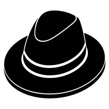 şapka simgesi, basit vektör