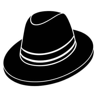 Şapka simgesi vektör illüstrasyonu