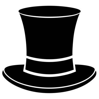 Beyaz bir arka plan, vektör illüstrasyon izole şapka simgesini