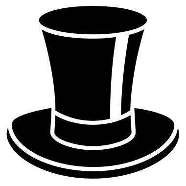 Sihirbaz şapka vektör illüstrasyonu, basit tasarım illüstrasyonu