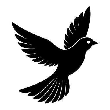 Uçan kuşun vektör çizimi