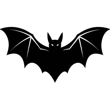 Yarasa silueti simgesi. Cadılar Bayramı sembolü