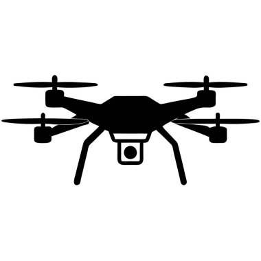İHA simgesi, basit stil. vektör illüstrasyonu