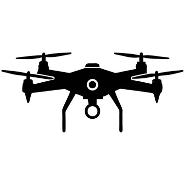 Drone simgesi. Basit örnek dron vektör simgesi beyaz arka plan üzerinde izole web tasarımı için