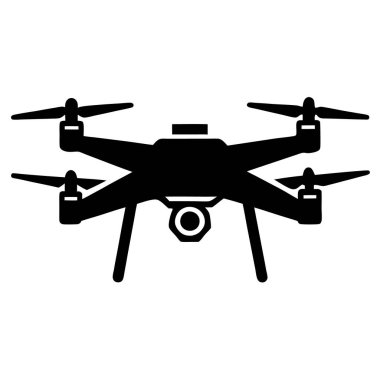 Drone simgesi. Basit örnek dron vektör simgesi beyaz arka plan üzerinde izole web tasarımı için