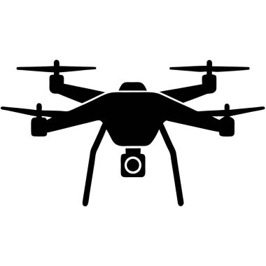 Kameralı İHA. vektör illüstrasyonu
