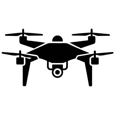 Kameralı İHA. Basit simge
