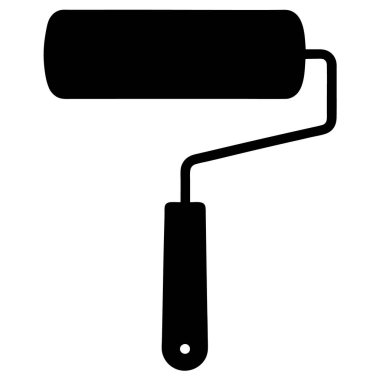 Rulo fırça vektör simgesi