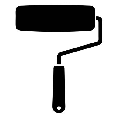 Basit bir tekerlekli fırça vektör çizimi