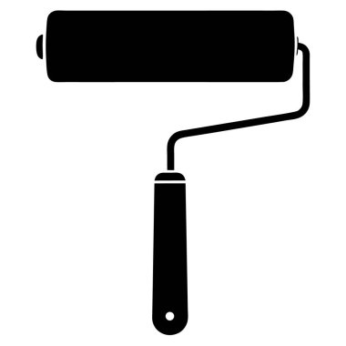 Boya fırçası ikonu. Basit resimleme