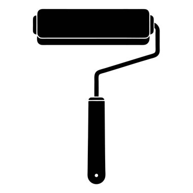 boya silindirli fırça simgesi, taslak biçimi