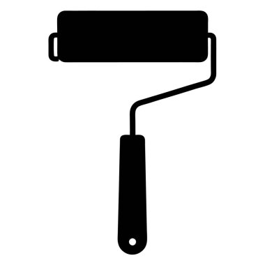 boya fırçası simgesi, basit vektör illüstrasyonu