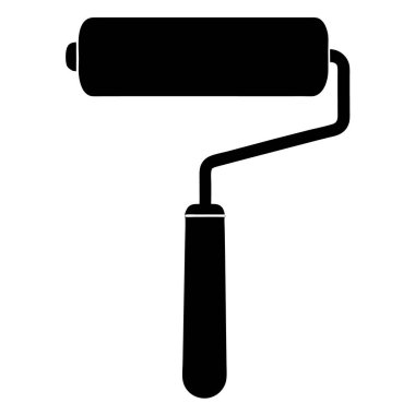 Boya silindiri simgesi katı biçimde