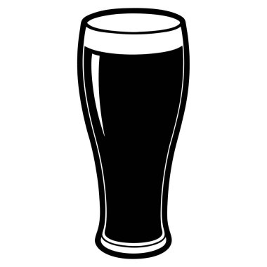 Bardak bira simgesi, basit tarzı