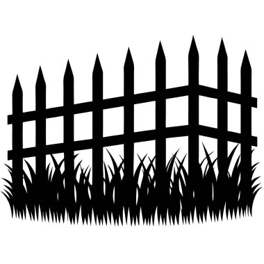 çit simgesi vektör illüstrasyonu