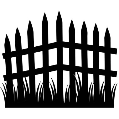 Çit simgesi. Çit vektör simgesinin basit çizimi