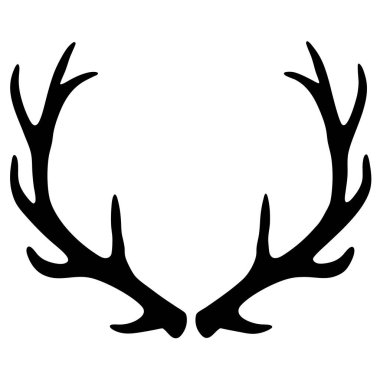 Geyik boynuzunun silueti.