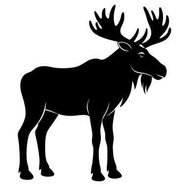 Geyik vektörü, Hayvan vektör illüstrasyonu