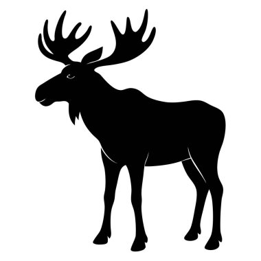 vektör izole geyik silueti