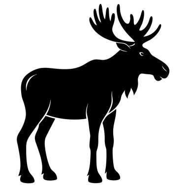 Geyik simgesi, basit illüstrasyon