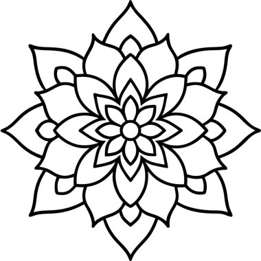 Bir mandala sanatı, Çember Mandala vektör illüstrasyonu