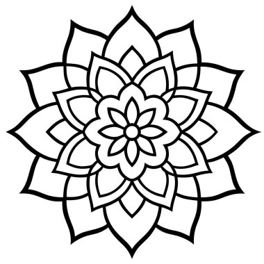 mandala. Dekoratif süs deseni. El çizimi arka plan. Yaratıcı mandala vektörü